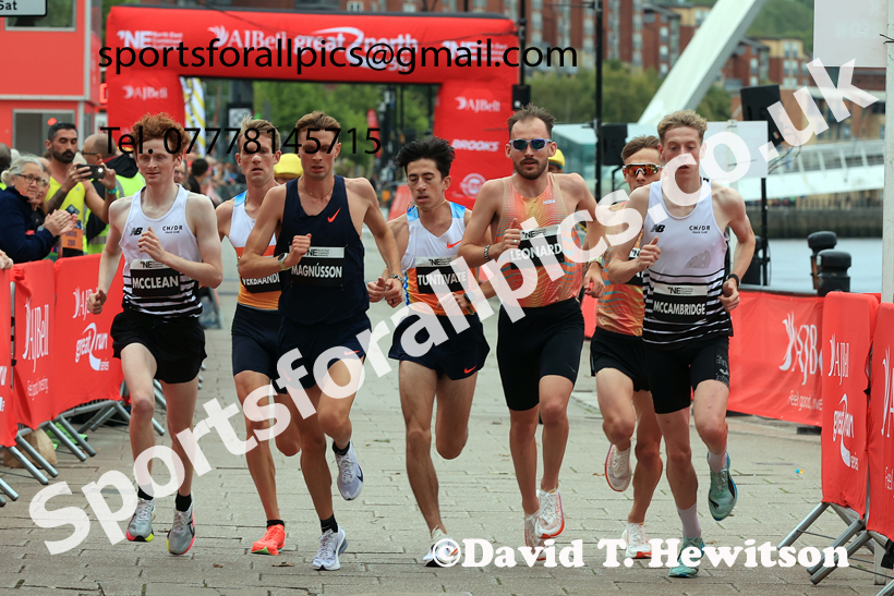 Elite Mens 5k, AJ Bell Great North 5k. Photo: David T. Hewitson/Sports for All Pics